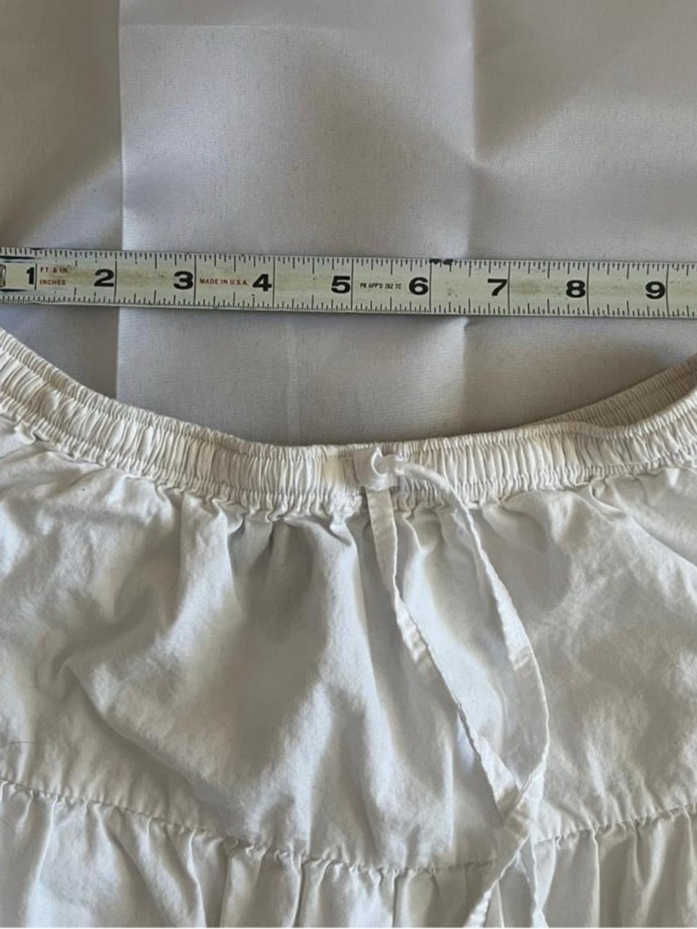 Motel Rocks White Tiered Cotton Midi Skirt - Picture 6 of 7